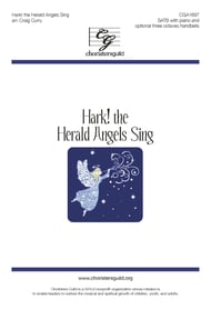 Hark! The Herald Angels Sing SATB choral sheet music cover Thumbnail